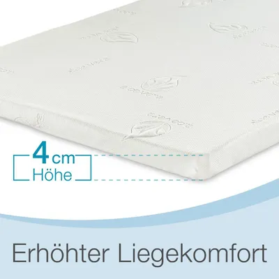 Produktbild von Aktivshop Bestschlaf Visko-Mineralschaum Matratzenauflage, 4 cm dick, 120x200 cm