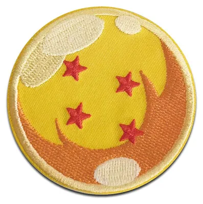 Obrázok produktu pre Lopta, 5,5 x 5,5 cm: Kommerčná značka Mercera Dragon Ball © - nášivka, termotransfer, aplikácia, výšivka, nálepka, na našitie