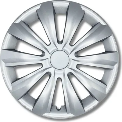 Produktbild von Radkappen 14 Zoll Silber für Stahlfelgen - Deltanos Radzierblenden in 13-16 Zoll schwarz und Silber