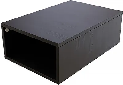 Produktbild von Aufbewahrungswürfel Holz 75x50 cm - Schwarz