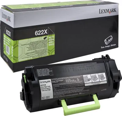 Obrázek produktu pro Lexmark 622X, 45000 str., Černá, 1 kusů
