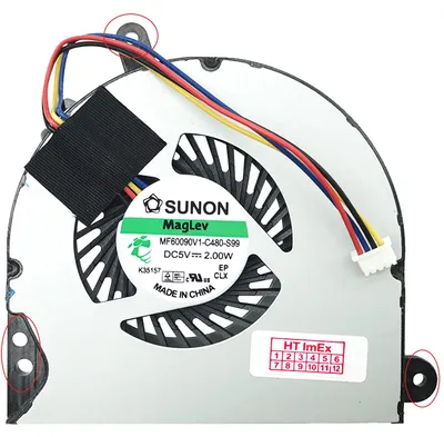 Produktbild von CPU version 1 - Lüfter Kühler 4-Pin stecker FAN cooler für HP Elitebook 8560W