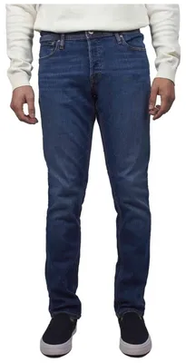 Produktbild von Jack & Jones 12152347, Blau, Jeans, Baumwolle, Elasthan, Polyester, Nicht bleichen, Natürliche Trocknung, Nicht chemisch reinigen