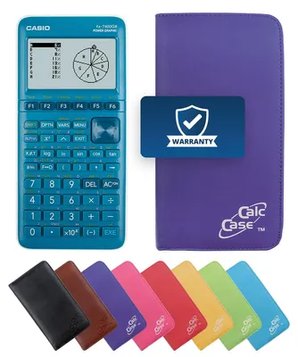 Produktbild von Casio FX-7400 G III Grafikrechner und Schutztasche violett