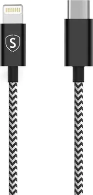 Immagine prodotto di Cavo Skin da USB-C a Lightning 2,1 A, 2 m - Nero/Bianco