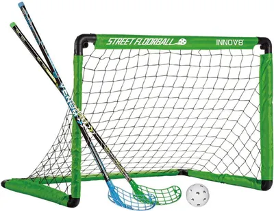 Immagine prodotto di BUDDY TOYS BOT 3131 Porta da floorball pieghevole, l'esclusivo meccanismo a cerniera garantisce un rapido ripiegamento e dispiegamento, la confezione include: porta, palla 2 bastoni da hockey