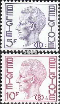 Produktbild von Briefmarken Belgien 1976 Mi D72zy-D73zy (kompl.Ausg.) postfrisch König Baudouin
