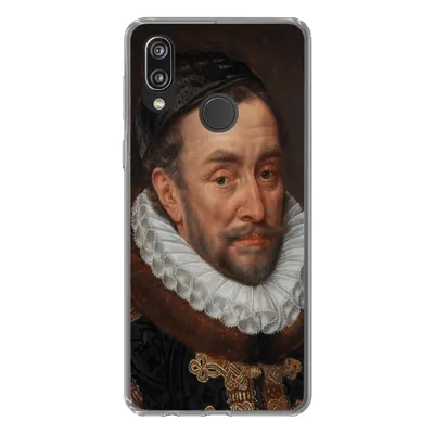 Produktbild von MuchoWow® Handyhülle Schutzhülle Hülle für Huawei P20 Lite (2020) Wilhelm von Oranien - Gemälde von Adriaen Thomasz. Silikon Softcase Handy Hülle - Kartenhalter