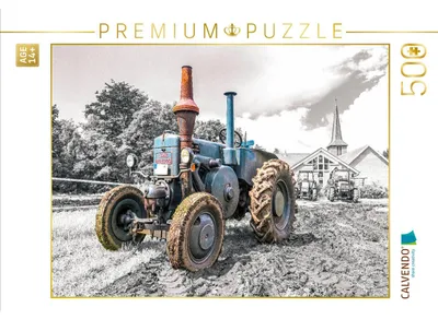 Produktbild von CALVENDO Puzzle Oldtimer Trecker Lanz Bulldog | 500 Teile Lege-Größe 48 × 36 cm Foto-Puzzle für Erwachsene