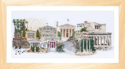 Produktbild von Thea Gouverneur Kreuzstich-Set „Atene Aida“, 79 x 50 cm