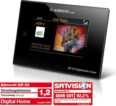 Immagine prodotto di Albrecht 27251 Albrecht DR 53 DAB+ Empfänger schwarz
