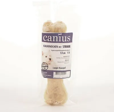 Produktbild von Canius Kauknochen 17cm 1er Pack | gefüllt mit Strauß