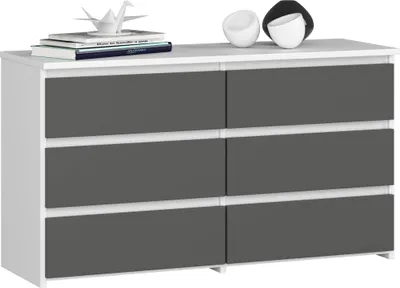 Image de Commode raumhirsch de 100 cm avec 6 tiroirs. Meuble de rangement, buffet, armoire de 100x35x57 cm