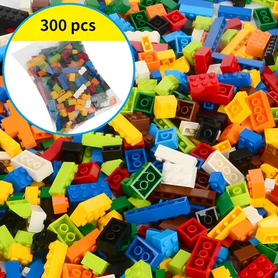 Produktbild von DIY Bausteine 500 Teile Klemmbausteine Konstruktionsspi Weiß ohne Box 300 pcs