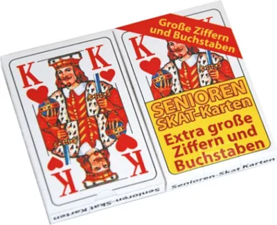 Produktbild von Senioren-Skat-Spielkarten, 2er Pack