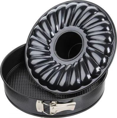 Obrázok produktu pre Két aljú sütőforma Zenker 6510, kerek, 30 cm, teflon, fekete