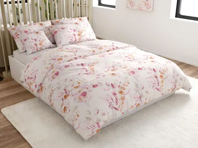 Obrázek produktu pro Povlečení z mikrovlákna FLORANY bílé 70x90 + 140x200