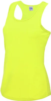 Produktbild von Just Cool JC015 | Girlie Cool Tank Top Sport T-Shirt + WRAP  - Farbe: Electric Yellow - Größe: L