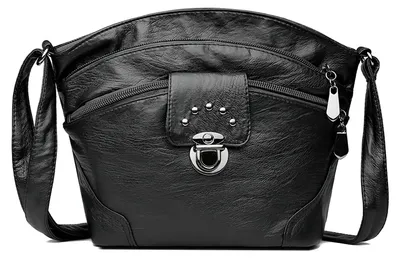 Image de Solidchoice - Sac bandoulière en cuir synthétique léger pour femmes