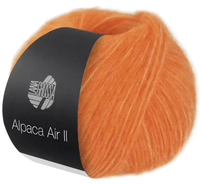 Produktbild von Lana Grossa ALPACA AIR II 50 g Leichtes Alpaka-Schlauchgarn mit Baumwollanteil 140 m  Farbe 008 - Orange
