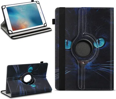 Produktbild von Tablet Hülle für Apple iPad 2017 2018 2019 2020 Tasche Schutzhülle Case DrehbarFarben:Motiv 3