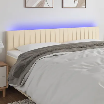 Produktbild von LED Kopfteil Creme 180x5x78/88 cm Stoff , Kopfteile Design 2024