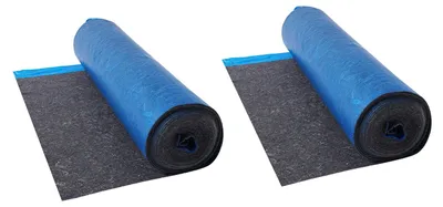 Immagine prodotto di VEVOR isolamento acustico, 37,2 m², sottofondo per pavimenti in laminato da 3 mm con barriera al vapore annessa, fibra + pellicola in PE, isolamento acustico e riduzione del rumore per vinile e legno (2 rotoli x 18,6 m²)