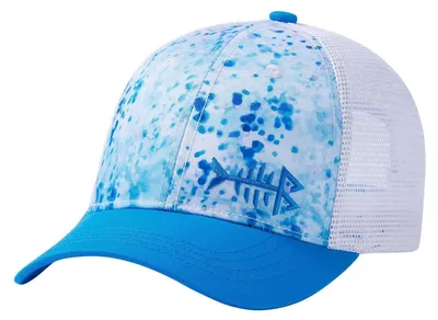 Produktbild von Baseballkappe Angelhut Mesh-Rückseite Herren Damen Blaue Tintentarnung verstellbar Einheitsgröße