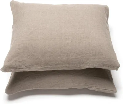 Productafbeelding van Kussensloop 40 x 80 cm, linnen, set van 2, luxe kussensloop, 100% linnen, gewassen beddengoed, hypoallergeen, kussensloop