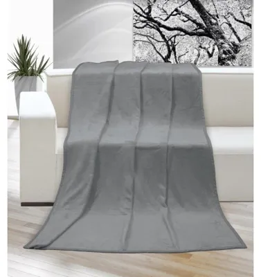 Immagine prodotto di Coperta micro matrimoniale 200x230cm grigio