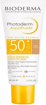 Obrázek produktu pro Tnovan krm na opalovn SPF 50+ Photoderm Aquafluide 40 ml, Golden