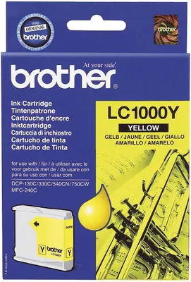 Zdjęcie produktu dla Żółty wkład do drukarki Brother LC1000Y