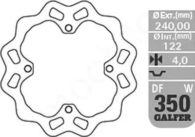 Obrázek produktu pro Brzdové kotouče Galfer - Offroad-Atv