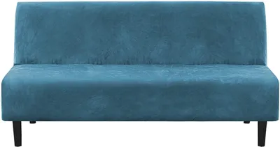 Produktbild von Echter Samtsofabezug ohne Armlehnen, dehnbar, Möbelschutz für Futon