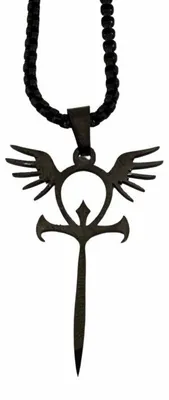 Produktbild von Easure Halskette - Ankh-Engel, Schwarz