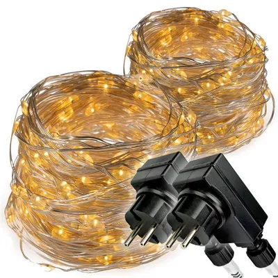 Obrázek produktu pro Světelný řetěz 2 x 200 LED, teple bílý