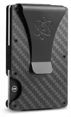 Image de Portefeuille fin avec protection RFID, clip pour billets et lanière pour billets
