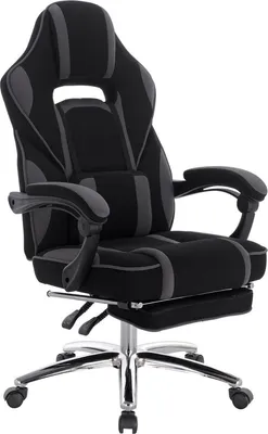 Obrázek produktu pro Happyment Gamestool Berlin - Šedá - Ergonomická - Výškově nastavitelná - S opěrkou rukou a zad - Látka