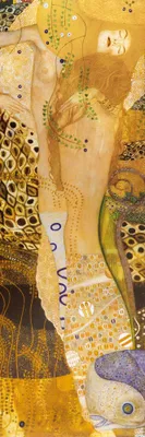 Produktbild von Gustav Klimt Kunstdruck Bild - Wasserschlangen, 1904-07 (91 x 30 cm)