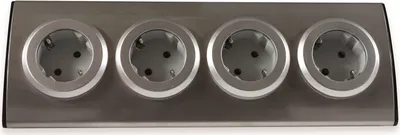 Produktbild von REV 0015400703 Steckdosenleiste ohne Schalter 4fach Flachstecker 1 St