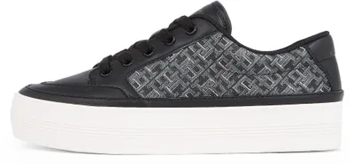 Obrázok produktu pre Tommy Hilfiger dámske tenisky Vulcanized Monogram z kože, čierna (Black), veľkosť 38