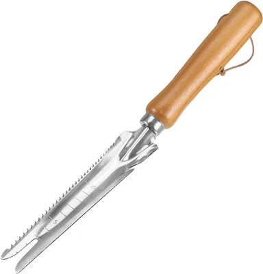 Produktbild von Unkrautstecher Gartenwerkzeug, Handweeder, Edelstahl, Ergonomischer Holzgriff, für Gartenliebhaber