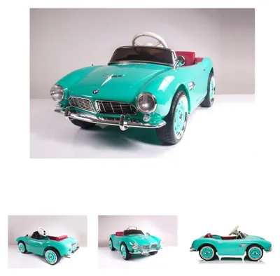 Produktbild von Kinder Elektroauto BMW 507 Oldtimer, lizenziert, Fernbedienung, Trolley Funktion grün