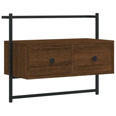 Produktbild von vidaXL TV-Wandschrank Braun Eiche 60,5x30x51 cm Holzwerkstoff