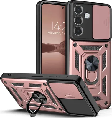 Produktbild von Armor Handyhülle für Samsung Galaxy S26 Kameraschutz Handy Panzer Case Cover Schutzhülle Outdoor Farbe: Rosegold
