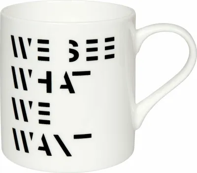Obrázek produktu pro Könitz Hrnek Vidíme, co chceme, šálek, hrnek na kávu, kostní Čína, barevný, 385 ml, 11 2 004 2725