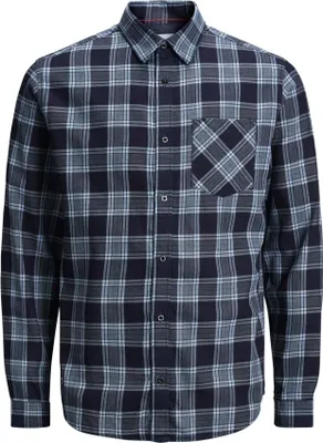 Produktbild von Jack & Jones JCOLLOYD SHIRT LS CHECK ONE POCKET Light Grey Melange M