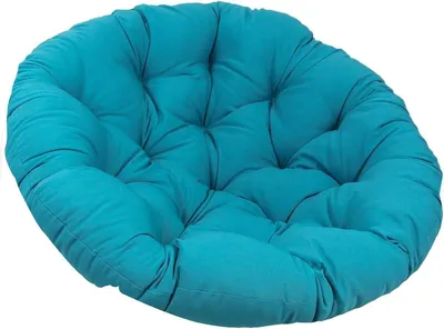 Produktbild von Runde, dicke, wasserdichte Sitzkissen für Hängesessel, weiches Schaukelbodenkissen, Ersatzpolster für Innen- und Außenbereich, Garten, Blau, 70 x 70 cm