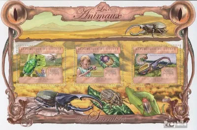 Produktbild von Briefmarken Guinea 2013 Mi 9785-9787 Kleinbogen (kompl. Ausgabe) postfrisch Käfer
