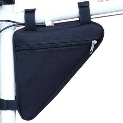 Produktbild von Dreiecktasche für Mountainbike, Schwarz, 27x20x20 cm, ideal zur Aufbewahrung von Werkzeugen und Reparaturen